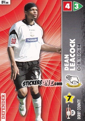 Figurina Dean Leacock - Coca-Cola Championship 2006-2007 - Panini