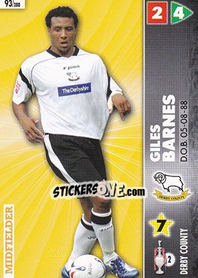 Cromo Giles Barnes - Coca-Cola Championship 2006-2007 - Panini