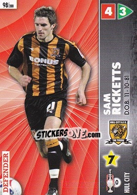 Sticker Sam Ricketts - Coca-Cola Championship 2006-2007 n. 98 - Panini