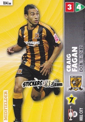Sticker Craig Fagan - Coca-Cola Championship 2006-2007 n. 104 - Panini
