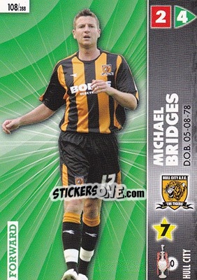 Sticker Michael Bridges - Coca-Cola Championship 2006-2007 n. 108 - Panini