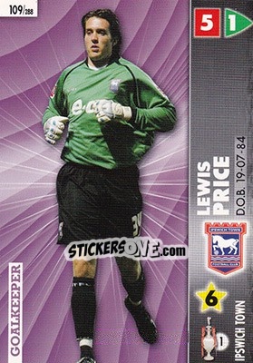 Sticker Lewis Price - Coca-Cola Championship 2006-2007 - Panini