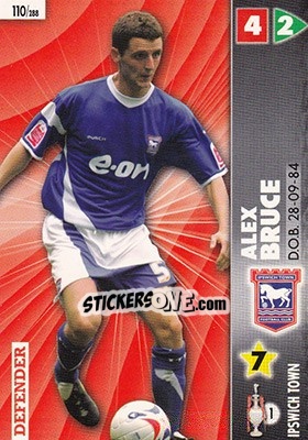 Sticker Alex Bruce - Coca-Cola Championship 2006-2007 n. 110 - Panini