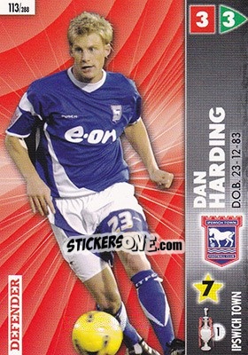 Sticker Dan Harding - Coca-Cola Championship 2006-2007 n. 113 - Panini
