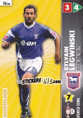 Sticker Sylvain Legwinski - Coca-Cola Championship 2006-2007 n. 116 - Panini