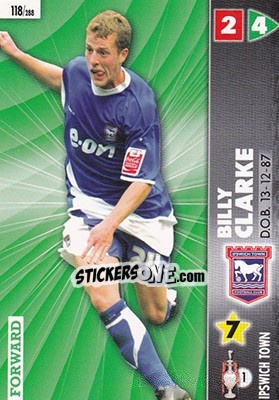 Sticker Billy Clarke - Coca-Cola Championship 2006-2007 n. 118 - Panini