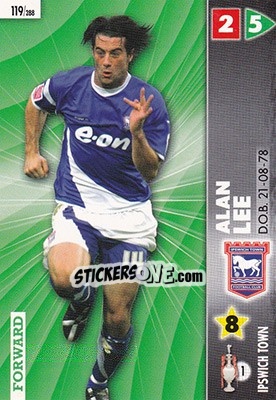 Sticker Alan Lee - Coca-Cola Championship 2006-2007 n. 119 - Panini