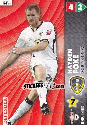 Figurina Hayden Foxe - Coca-Cola Championship 2006-2007 n. 124 - Panini