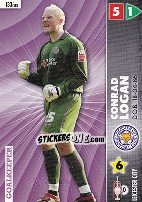 Sticker Conrad Logan - Coca-Cola Championship 2006-2007 - Panini