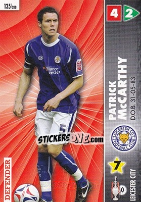 Sticker Patrick McCarthy - Coca-Cola Championship 2006-2007 n. 135 - Panini