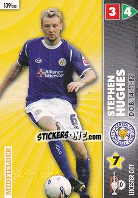 Sticker Stephen Hughes - Coca-Cola Championship 2006-2007 n. 139 - Panini