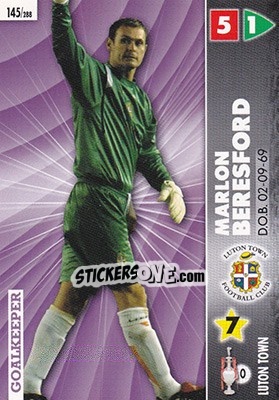 Sticker Marlon Beresford - Coca-Cola Championship 2006-2007 - Panini