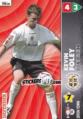 Sticker Kevin Foley - Coca-Cola Championship 2006-2007 n. 146 - Panini