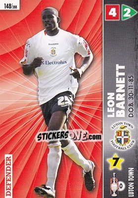 Figurina Leon Barnett - Coca-Cola Championship 2006-2007 n. 148 - Panini