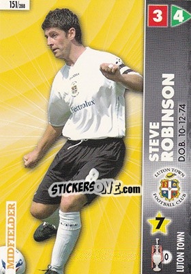 Sticker Steve Robinson - Coca-Cola Championship 2006-2007 - Panini