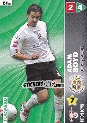 Sticker Adam Boyd - Coca-Cola Championship 2006-2007 - Panini