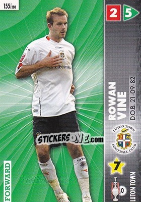 Sticker Rowan Vine - Coca-Cola Championship 2006-2007 n. 155 - Panini