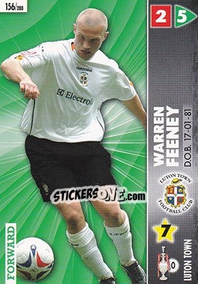Sticker Warren Feeney - Coca-Cola Championship 2006-2007 n. 156 - Panini