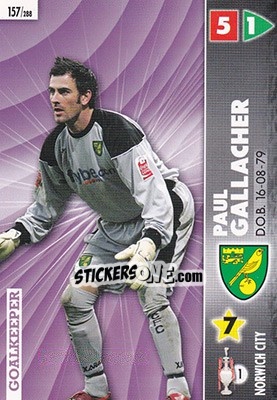 Cromo Paul Gallacher - Coca-Cola Championship 2006-2007 n. 157 - Panini