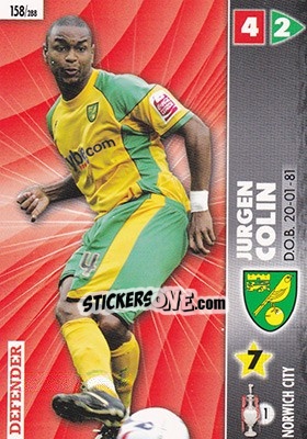 Sticker Jurgen Colin - Coca-Cola Championship 2006-2007 n. 158 - Panini