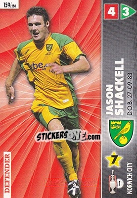 Sticker Jason Shackell - Coca-Cola Championship 2006-2007 n. 159 - Panini