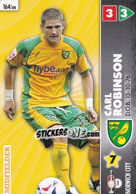 Sticker Carl Robinson - Coca-Cola Championship 2006-2007 n. 164 - Panini
