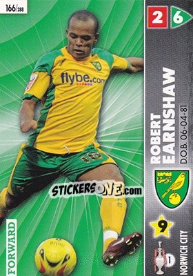 Sticker Robert Earnshaw - Coca-Cola Championship 2006-2007 n. 166 - Panini