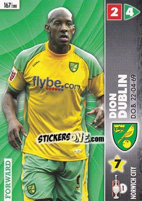 Sticker Dion Dublin - Coca-Cola Championship 2006-2007 n. 167 - Panini