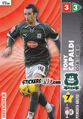 Sticker Tony Capaldi - Coca-Cola Championship 2006-2007 n. 173 - Panini