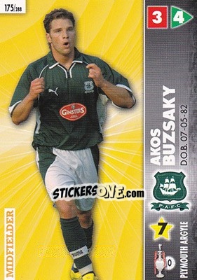 Figurina Akos Buzsaky - Coca-Cola Championship 2006-2007 - Panini