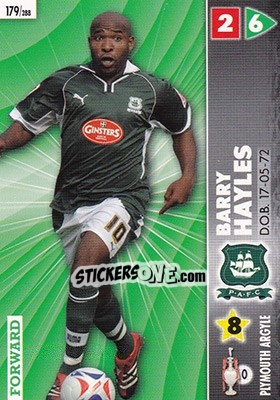 Figurina Barry Hayles - Coca-Cola Championship 2006-2007 - Panini