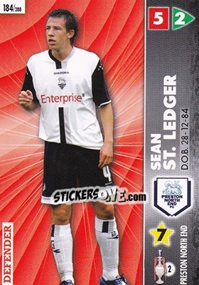 Sticker Sean St. Ledger - Coca-Cola Championship 2006-2007 n. 184 - Panini