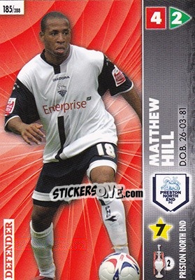 Sticker Matthew Hill - Coca-Cola Championship 2006-2007 n. 185 - Panini
