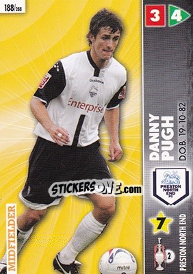 Sticker Danny Pugh - Coca-Cola Championship 2006-2007 n. 188 - Panini