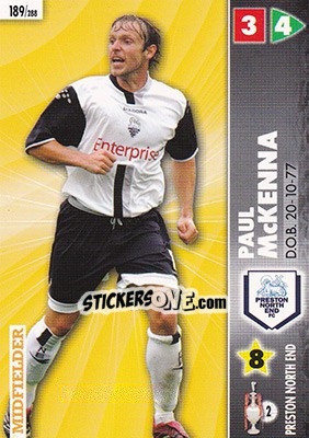Sticker Paul McKenna - Coca-Cola Championship 2006-2007 n. 189 - Panini