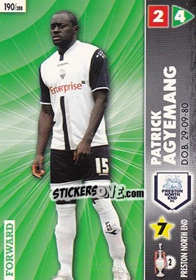 Sticker Patrick Agyemang - Coca-Cola Championship 2006-2007 n. 190 - Panini