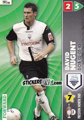 Sticker David Nugent - Coca-Cola Championship 2006-2007 n. 191 - Panini
