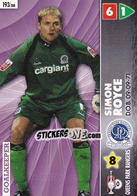 Figurina Simon Royce - Coca-Cola Championship 2006-2007 - Panini