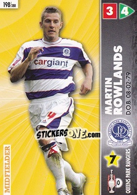 Figurina Martin Rowlands - Coca-Cola Championship 2006-2007 - Panini