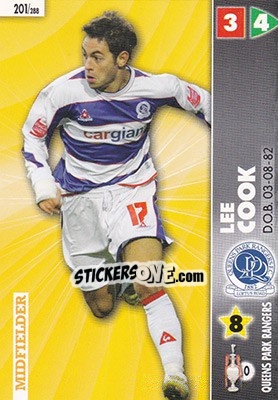 Sticker Lee Cook - Coca-Cola Championship 2006-2007 n. 201 - Panini