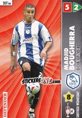 Sticker Madjid Bougherra - Coca-Cola Championship 2006-2007 n. 207 - Panini
