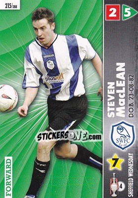 Cromo Steven MacLean - Coca-Cola Championship 2006-2007 - Panini