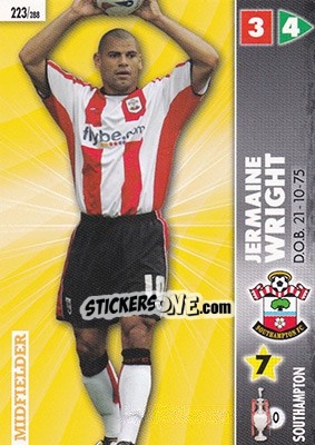 Sticker Jermaine Wright - Coca-Cola Championship 2006-2007 n. 223 - Panini