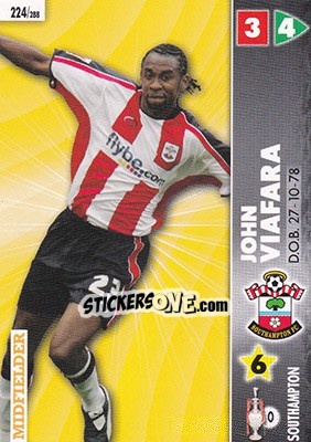 Sticker John Viafara - Coca-Cola Championship 2006-2007 n. 224 - Panini