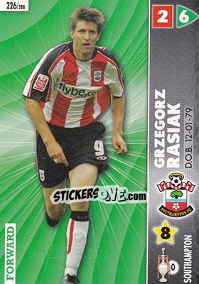 Sticker Grzegorz Rasiak - Coca-Cola Championship 2006-2007 - Panini