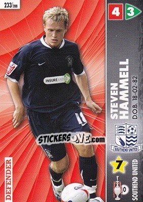 Sticker Steven Hammell - Coca-Cola Championship 2006-2007 n. 233 - Panini