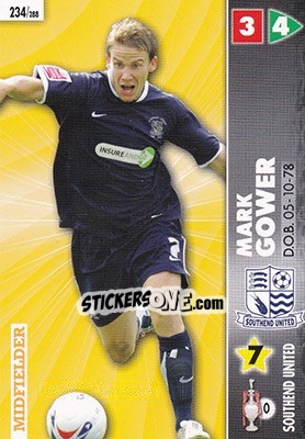Sticker Mark Gower - Coca-Cola Championship 2006-2007 n. 234 - Panini