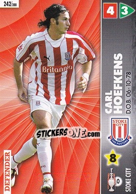 Sticker Carl Hoefkens - Coca-Cola Championship 2006-2007 n. 242 - Panini