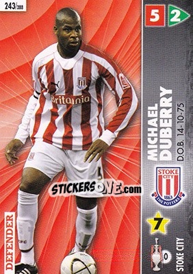 Sticker Michael Duberry - Coca-Cola Championship 2006-2007 n. 243 - Panini