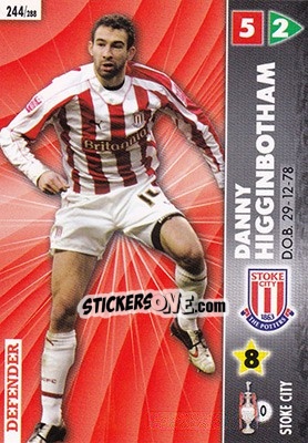 Sticker Danny Higginbotham - Coca-Cola Championship 2006-2007 n. 244 - Panini